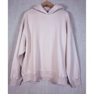 NWT Orolay Mens Pullover Hoodie Cream Cotton Blend Sweatshirt Size L